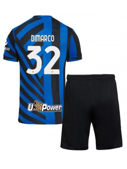 Inter Milan Federico Dimarco #32 Dječji Domaci Dres kompleti 2024-25 Kratak Rukavima (+ kratke hlače)